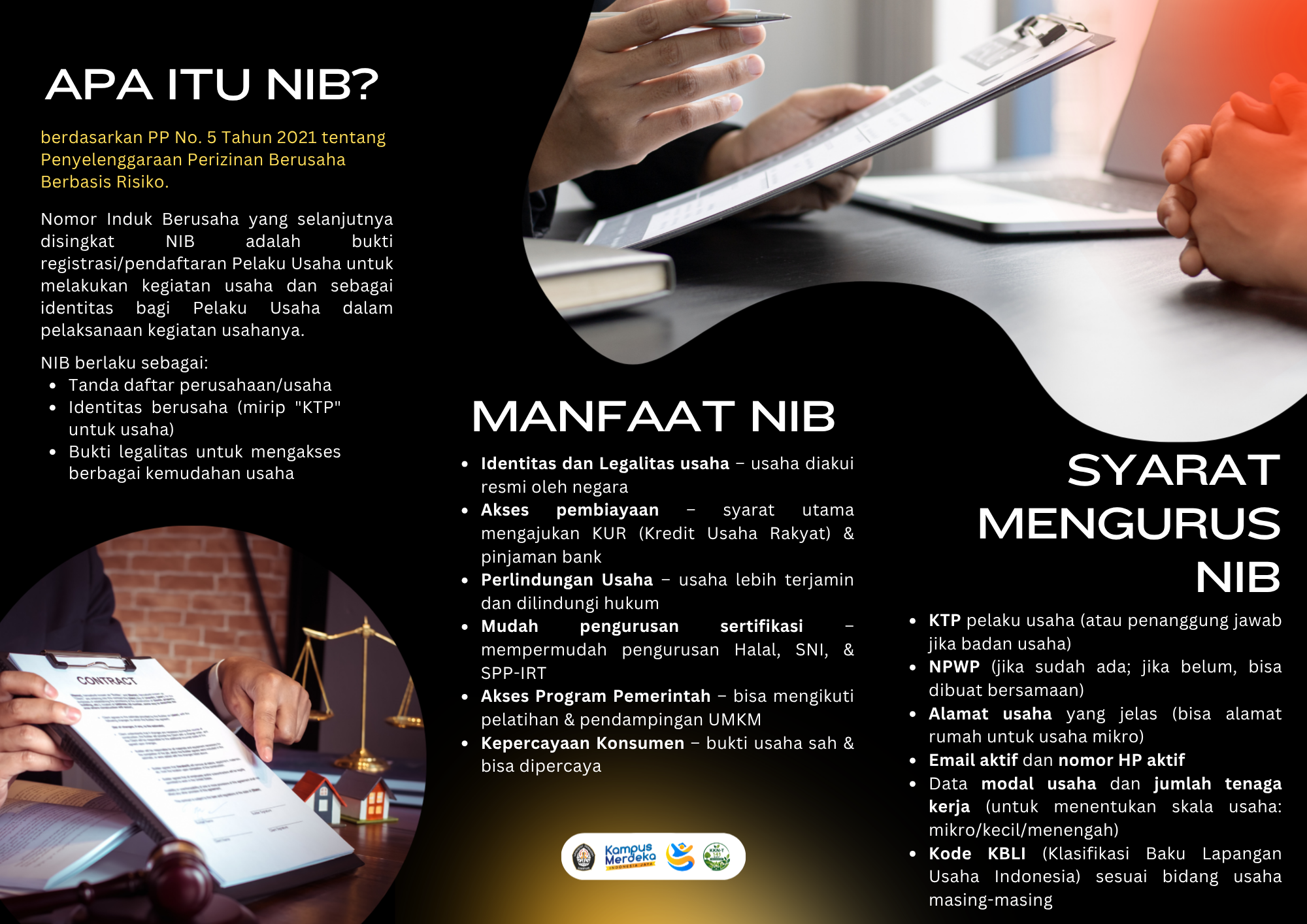 Leaflet Informasi NIB (Bagian 1: Pengertian, Manfaat, dan Syarat)
